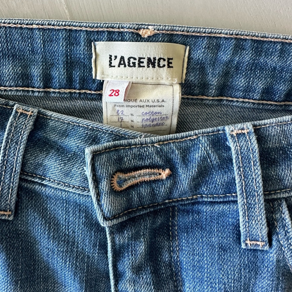 L'AGENCE Blue Classic Denim Jeans